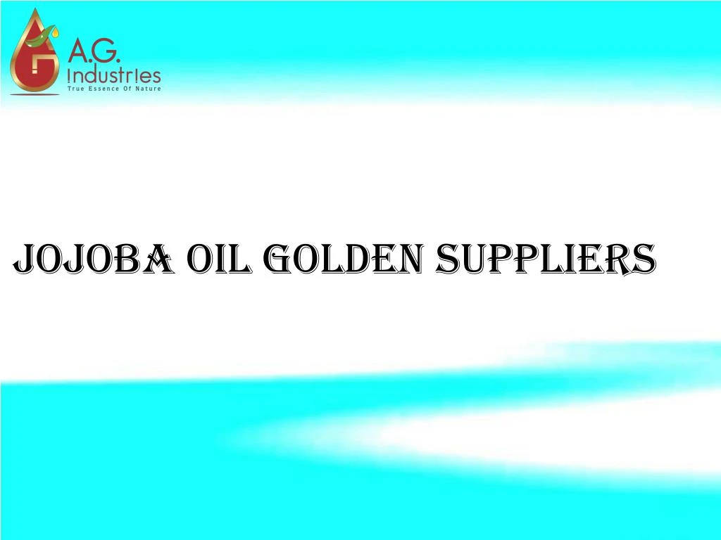 jojoba oil golden suppliers