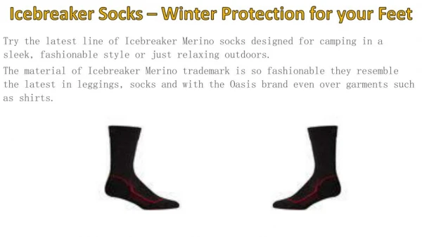 Icebreaker Socks – Winter Protection for your Feet