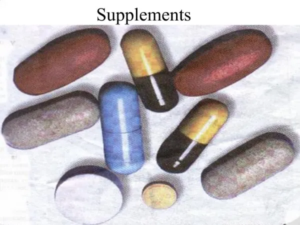 Supplements