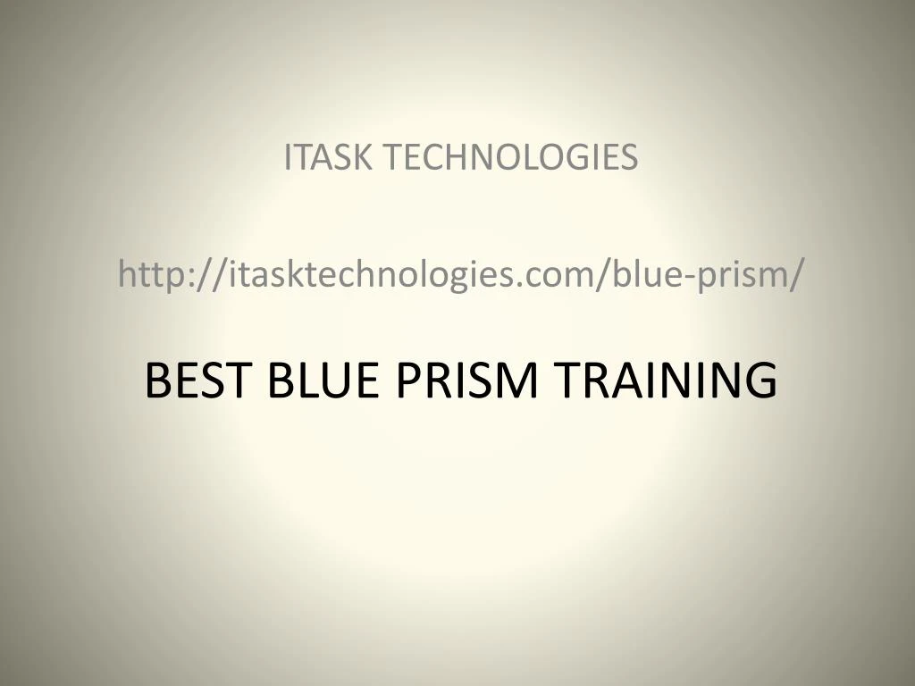 best blue prism training