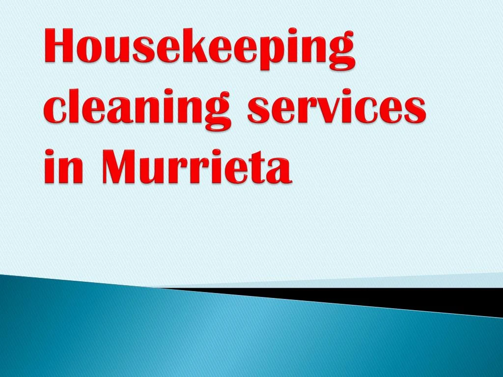 housekeeping cleaning services in murrieta