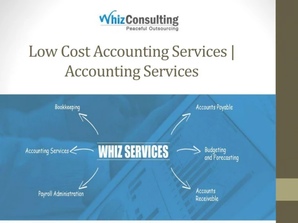 Low Cost Accounting Services- WhizConsulting