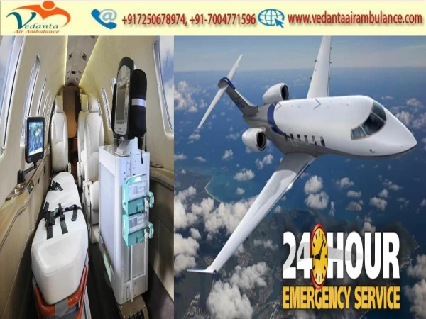 With Paramedical Vedanta Air Ambulance from Dibrugarh to Delhi