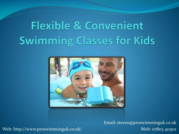 Flexible & Convenient Swimming Classes for Kids