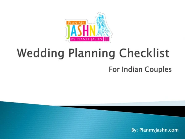 Wedding Planning Checklist For Indian Couples