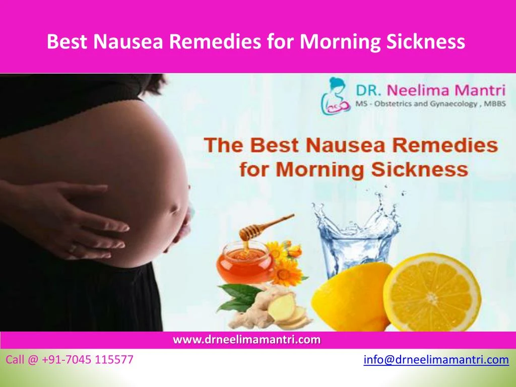 best nausea remedies for morning sickness