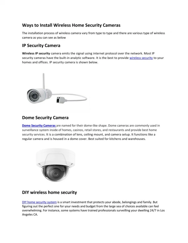 Best Wireless and Home Security Services Los Angeles CA