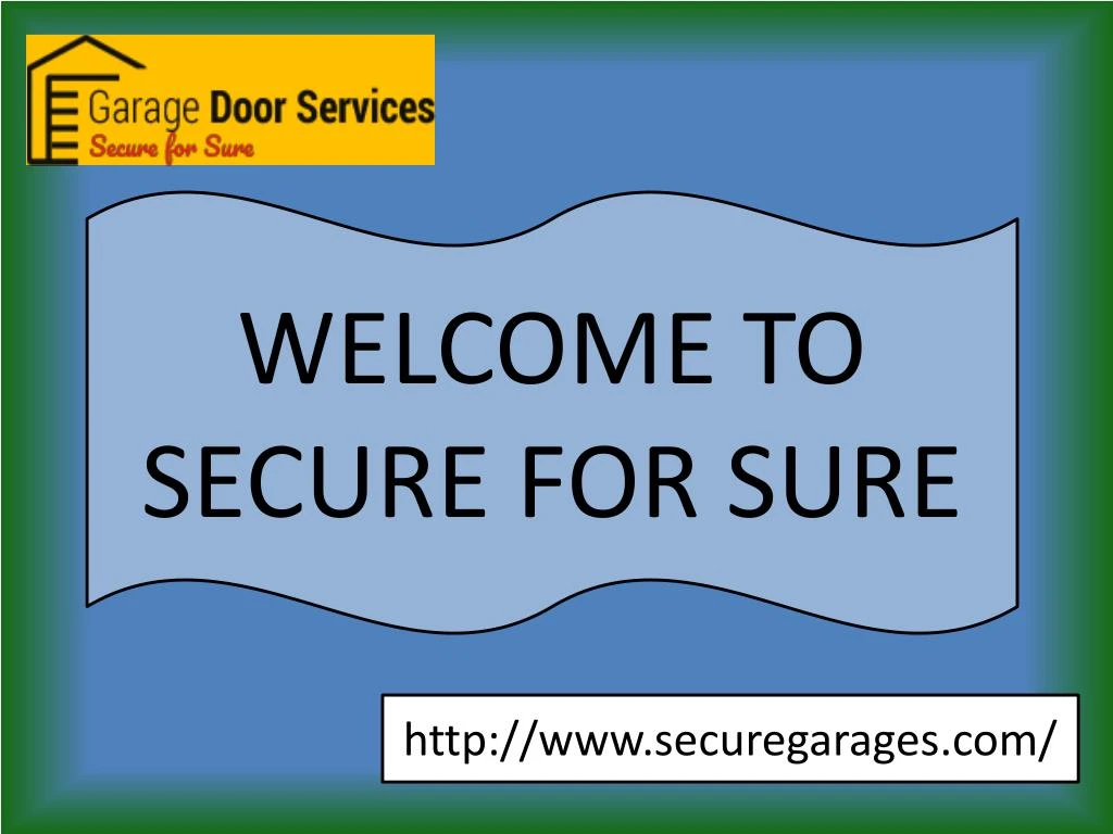 welcome to secure for sure