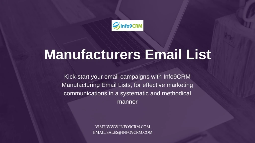manufacturers email list