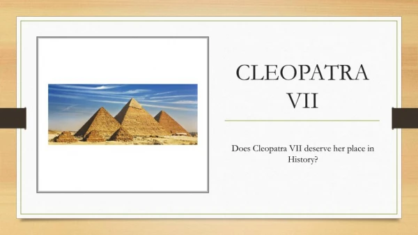 Cleopatra VII