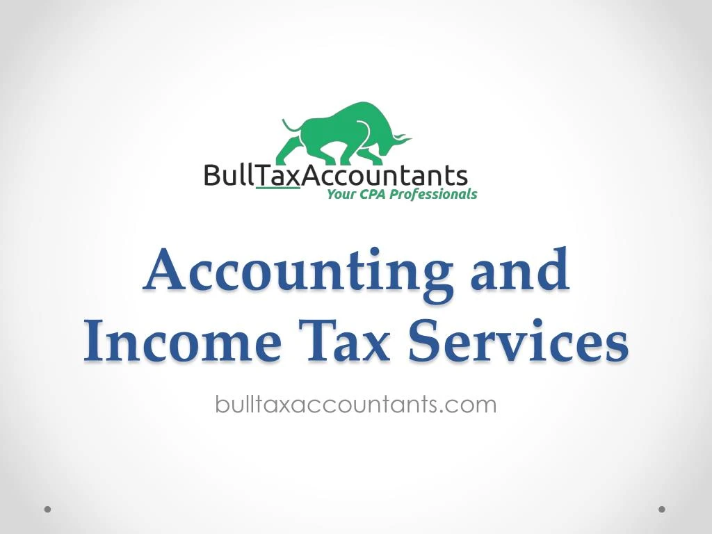 accounting and income tax services