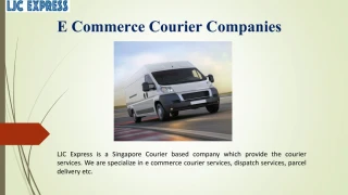 E Commerce Courier Companies - slide 1