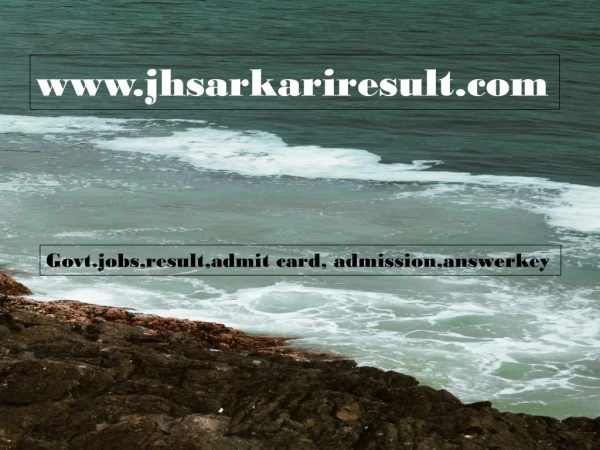 www jhsarkariresult com