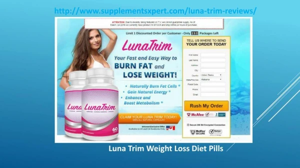 Luna Trim Weight Loss Diet Pills