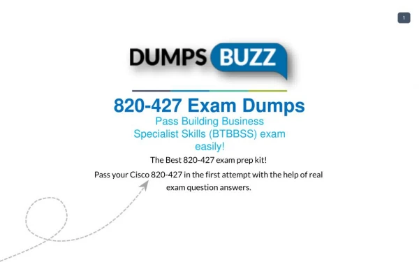 820-427 VCE Dumps - Helps You to Pass Cisco 820-427 Exam