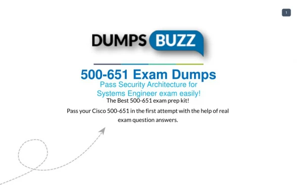 500-651 PDF Test Dumps - Free Cisco 500-651 Sample practice exam questions