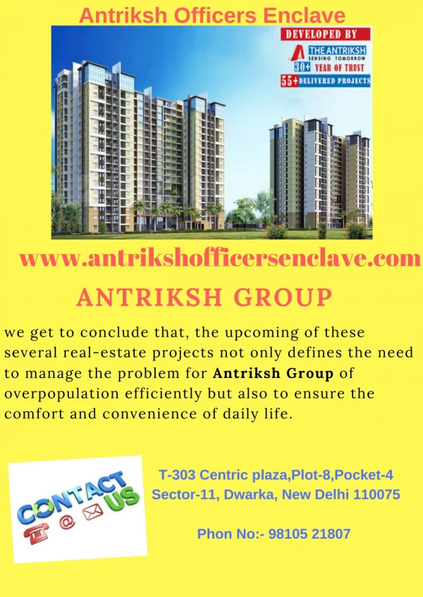 Real Estate Developments of Antriksh Group