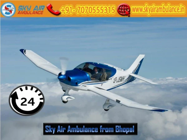 Get Air Ambulance Service from Bhopal at a Cheap Cost by Sky Air Ambulance