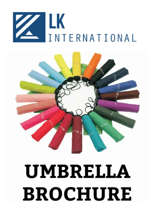 Kool umbrellas 2018 from Lkinternational