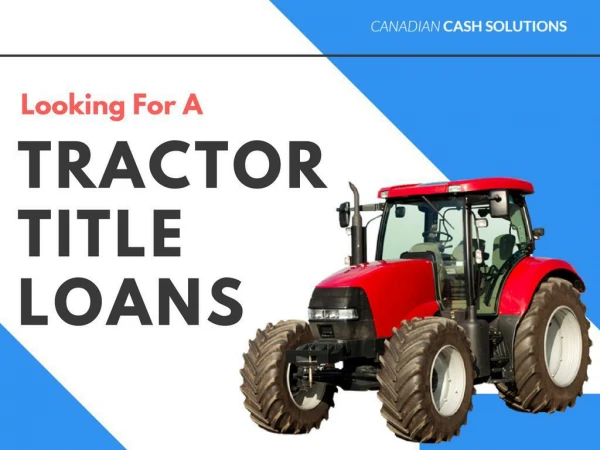 Tractor Title Loans