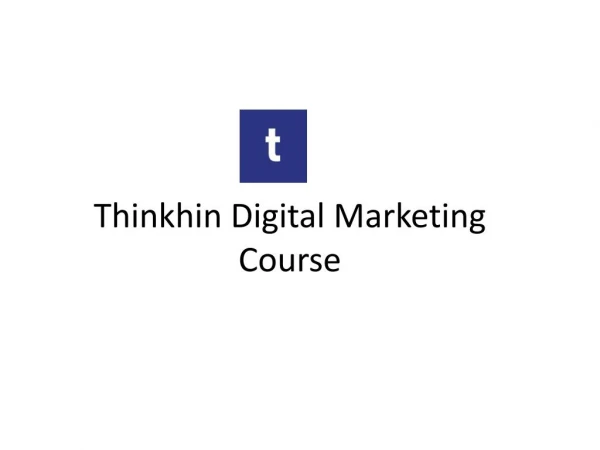Thinkhin Digital Marketing Courses in Chennai