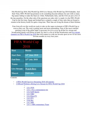 Fifa World Cup 2018 Start Time.pdf