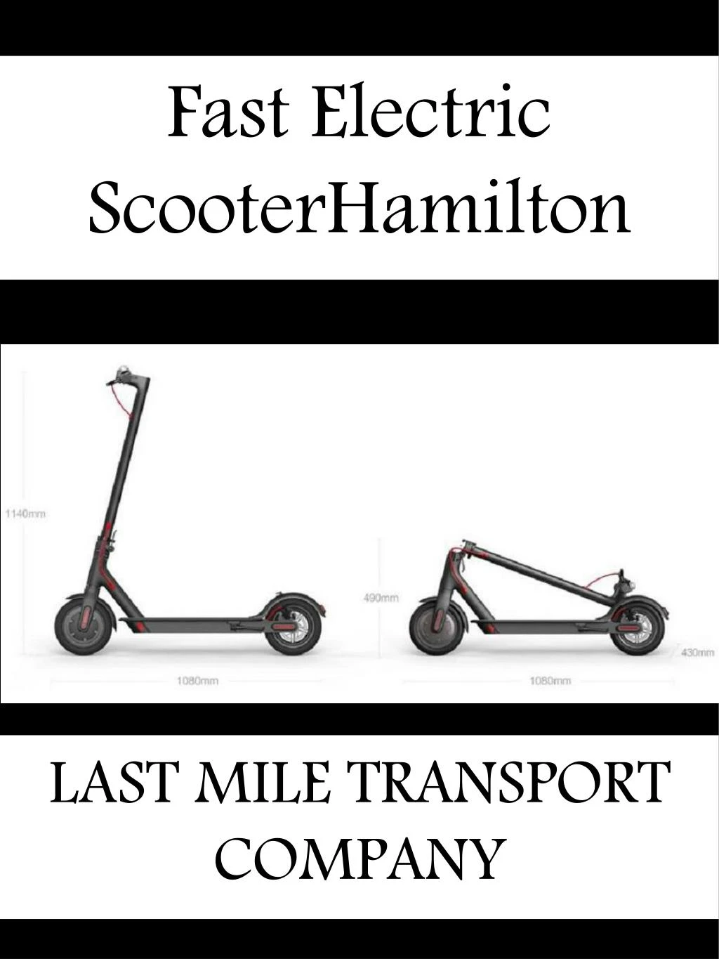 fast electric scooterhamilton