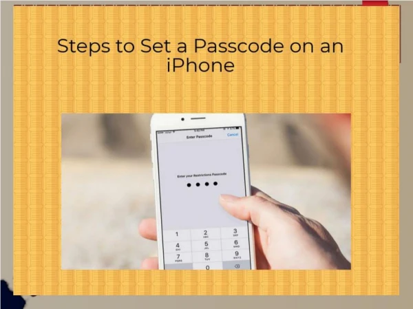 Steps to Set Complex Screen Passcode on iPhone Device | Forgot iCloud Password