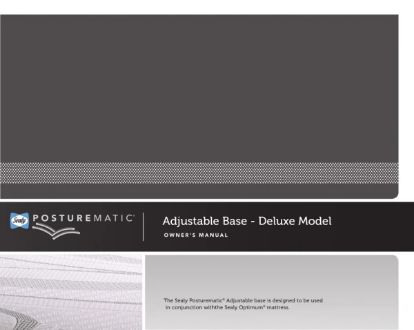 Sealy Posturematic Deluxe Manual