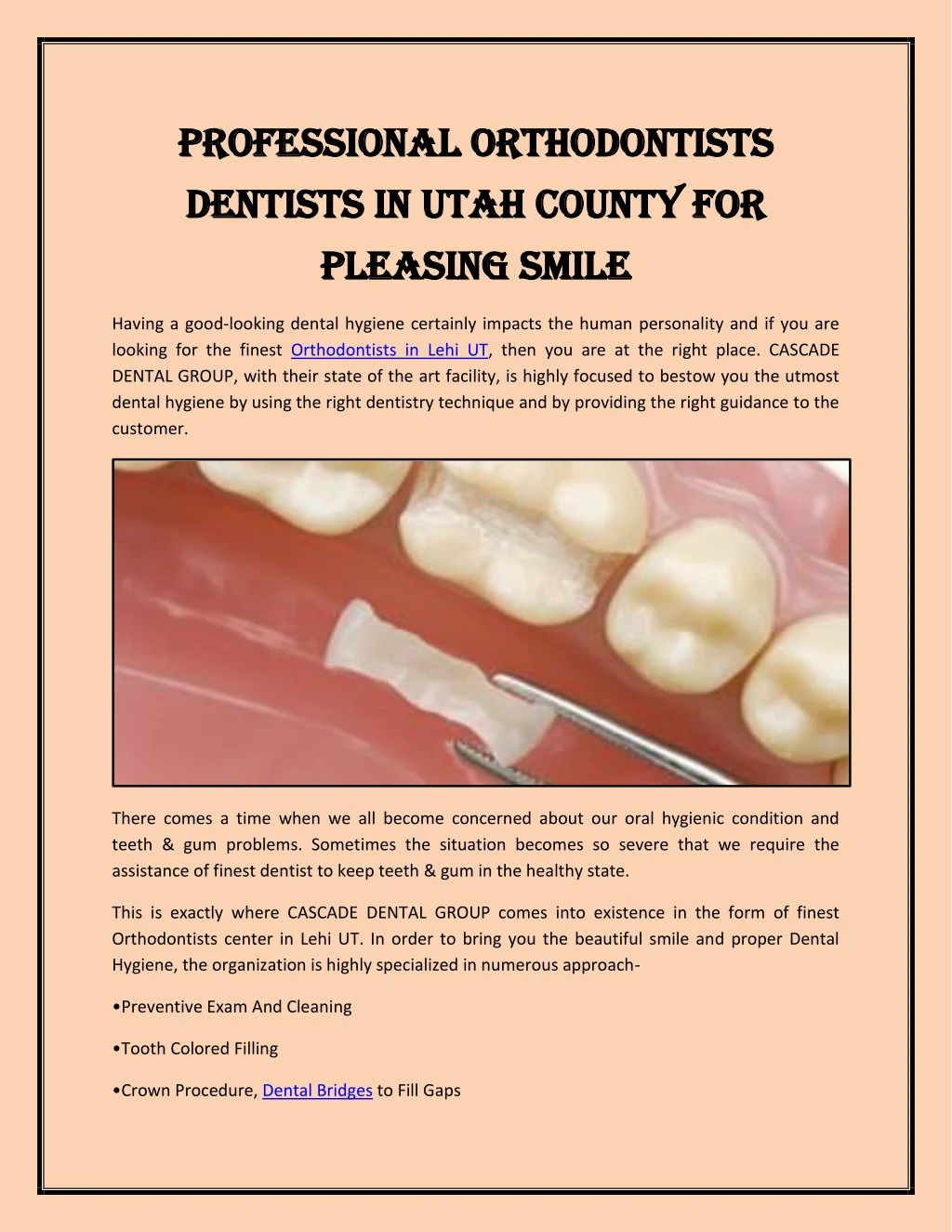 professional o professional orth dentis dentists