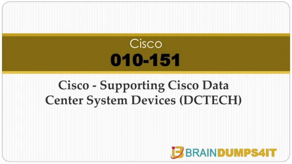 Cisco 010-151 Braindumps