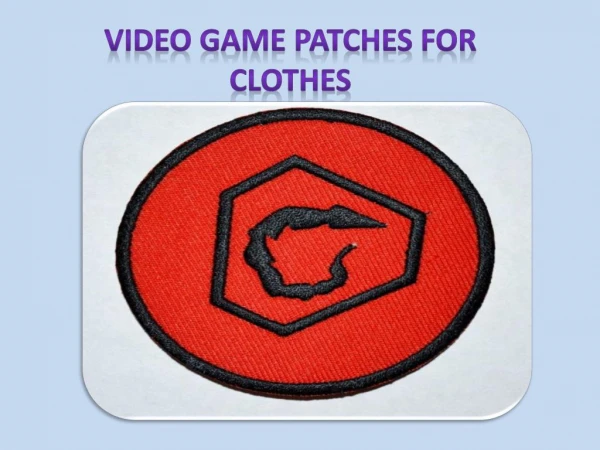 Buy Video Game Patches for Clothes at Affordable Price
