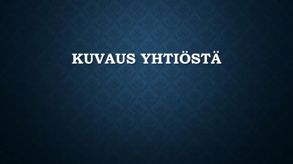 kuvaus yhti st