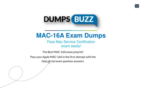 Valid MAC-16A Braindumps - Pass Apple MAC-16A Test in 1st attempt