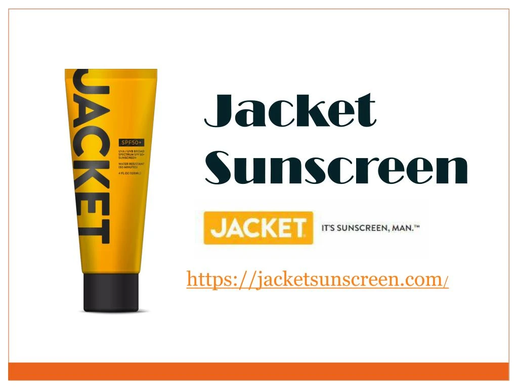 jacket sunscreen