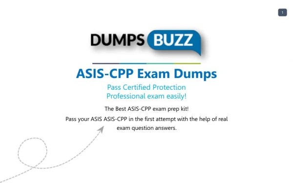 Latest and Valid ASIS-CPP Braindumps - Pass ASIS-CPP exam with New sample questions