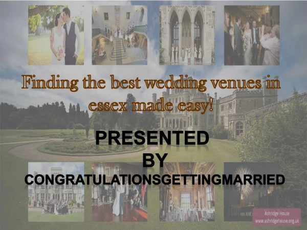 Finding the best Wedding Venues in Essex made easy!