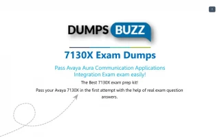 7130X Exam Training Material - Get Up-to-date Avaya 7130X sample questions - slide 1