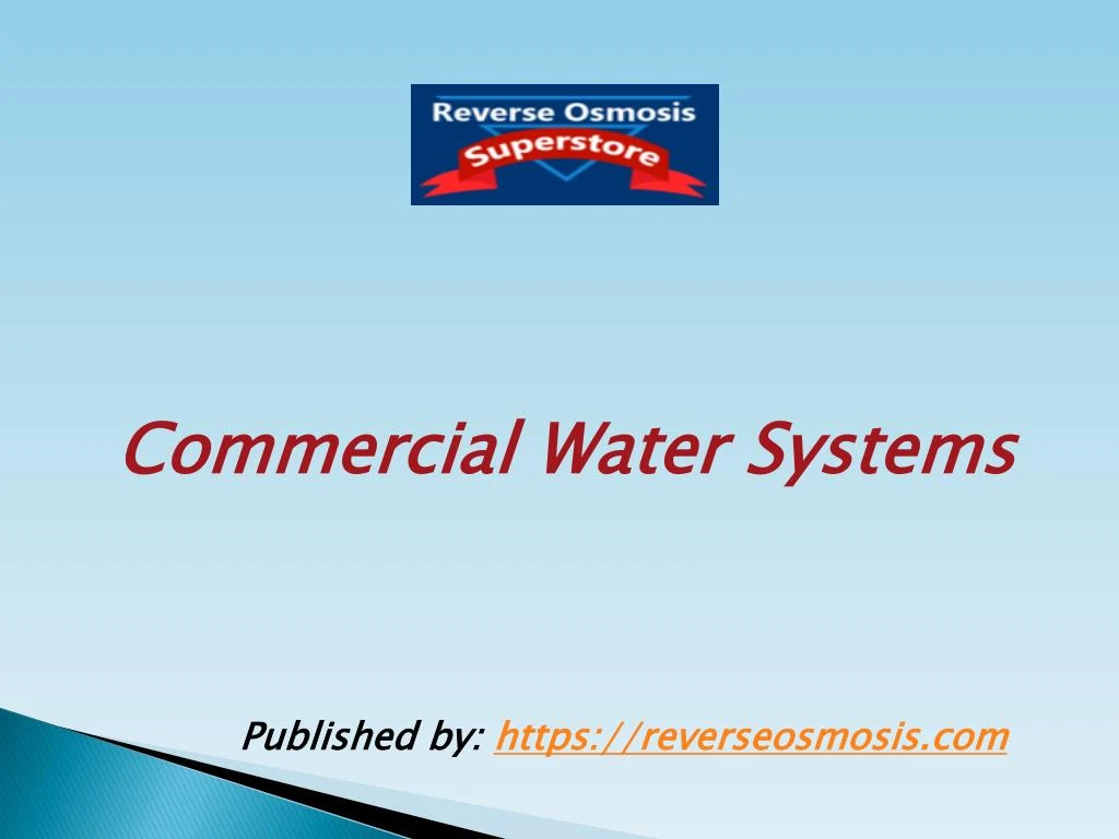 commercial water systems published by https
