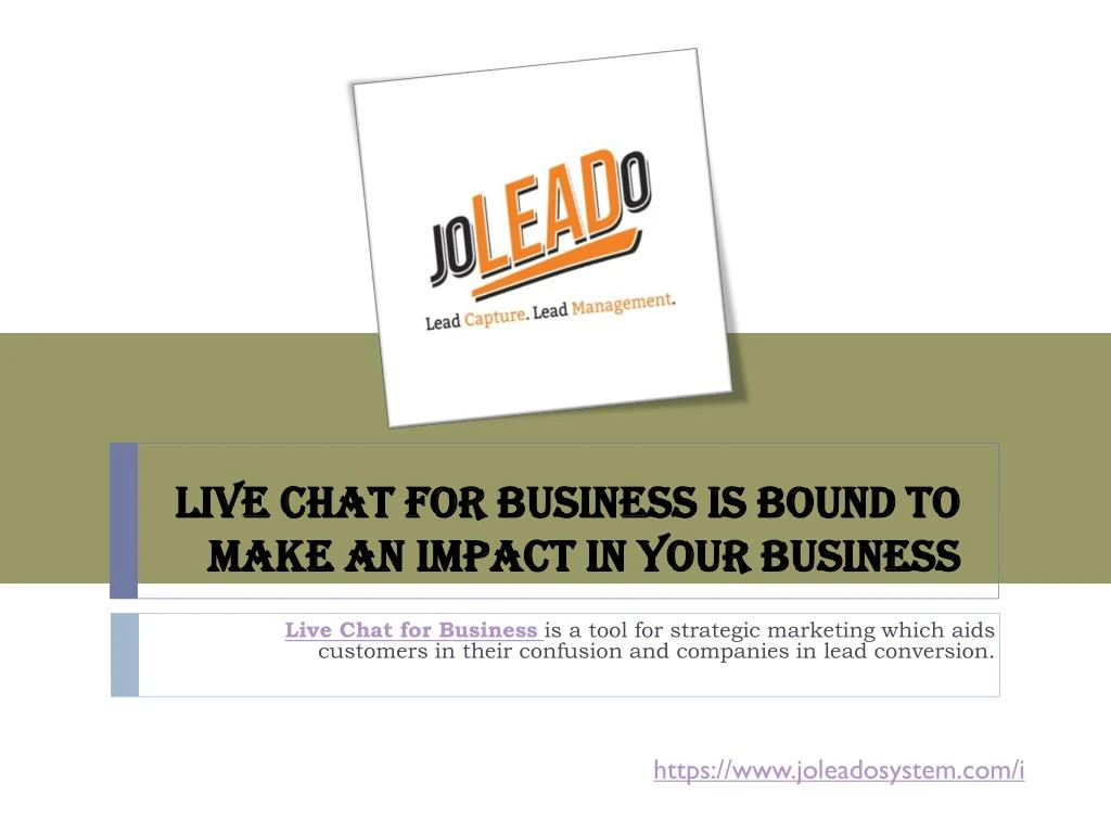 live chat for business is bound to make an impact in your business