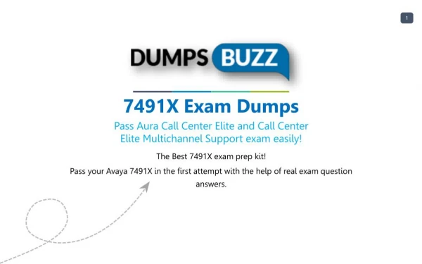Prompt Purchase 7491X PDF VCE Exam Dumps