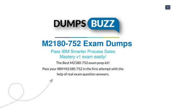 New M2180-752 VCE exam questions with Free Updates