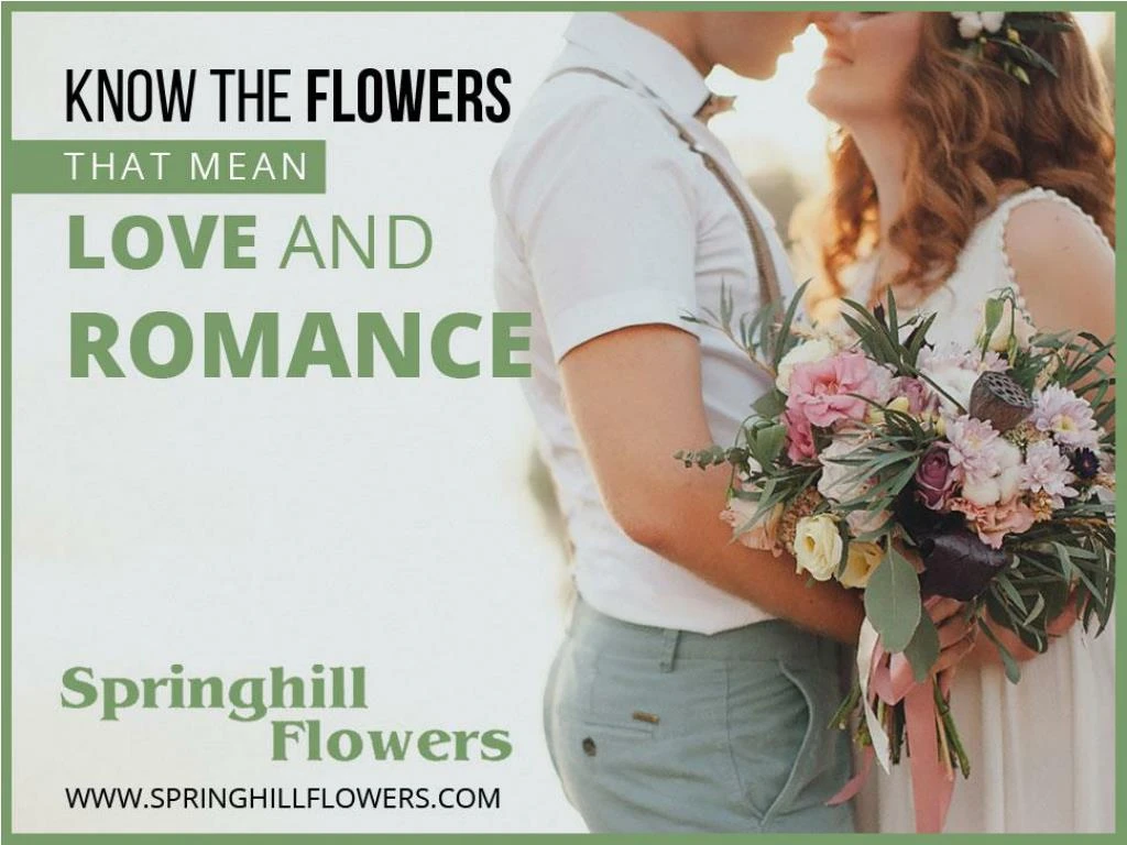 know the flowers that mean love and romance