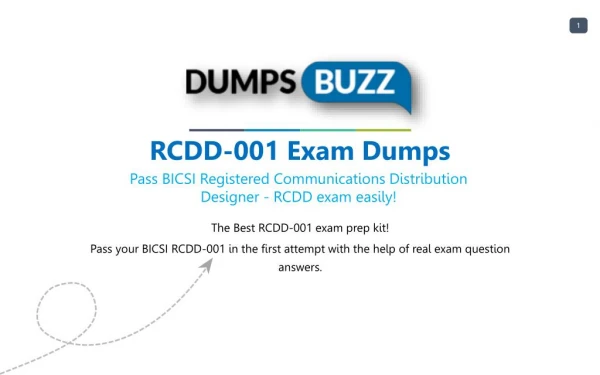 Updated RCDD-001 Dumps Purchase Now - Genius Plan!