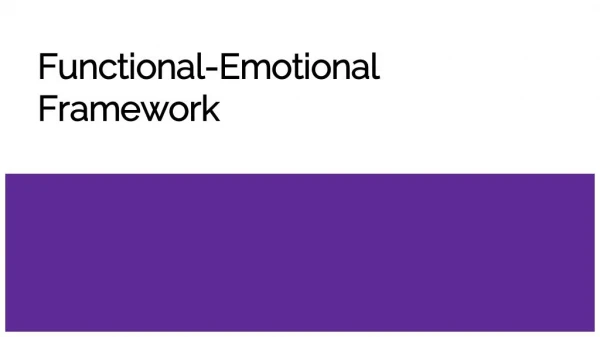 Functional-Emotional Framework