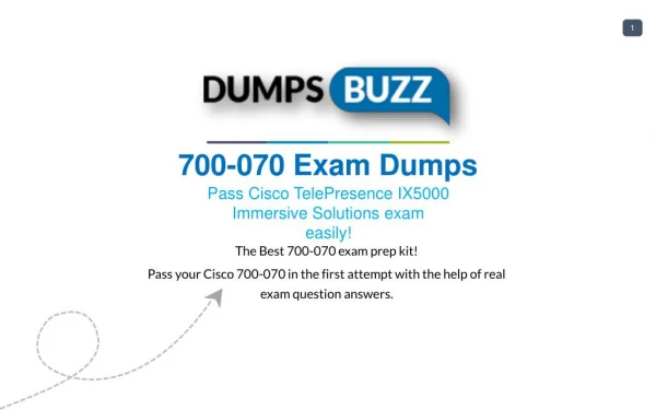 New 700-070 VCE exam questions with Free Updates