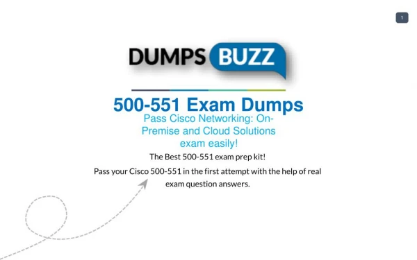 500-551 Exam Training Material - Get Up-to-date Cisco 500-551 sample questions