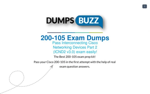 Buy 200-105 VCE Question PDF Test Dumps For Immediate Success