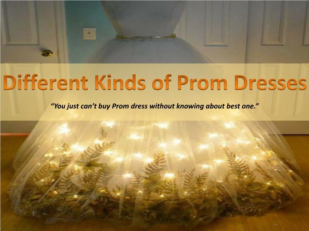 you just can t buy prom dress without knowing