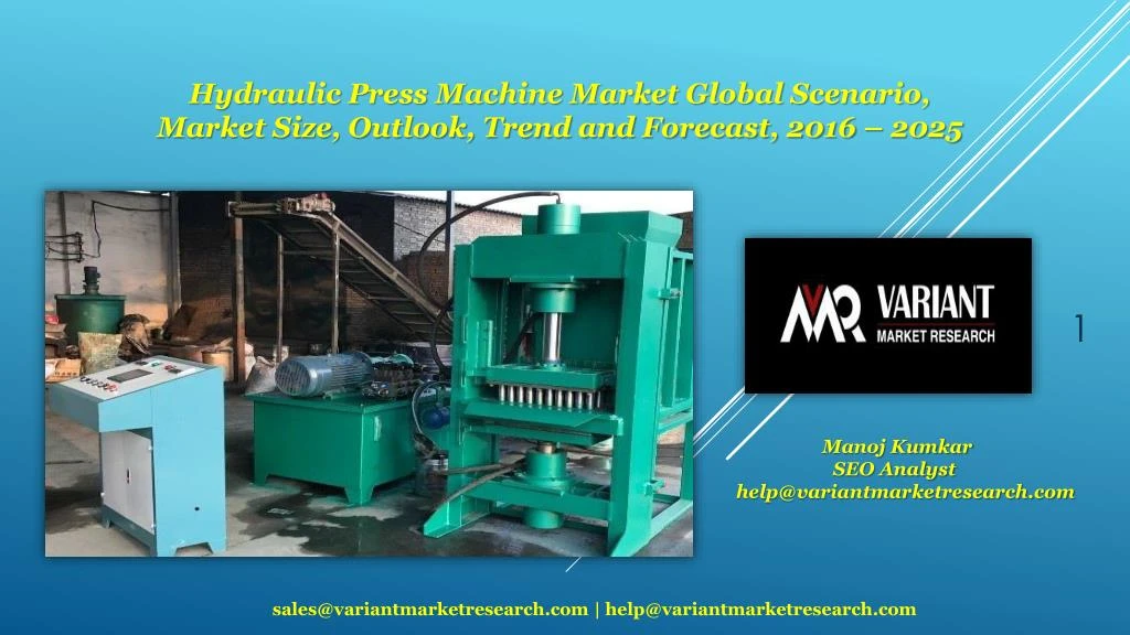 hydraulic press machine market global scenario